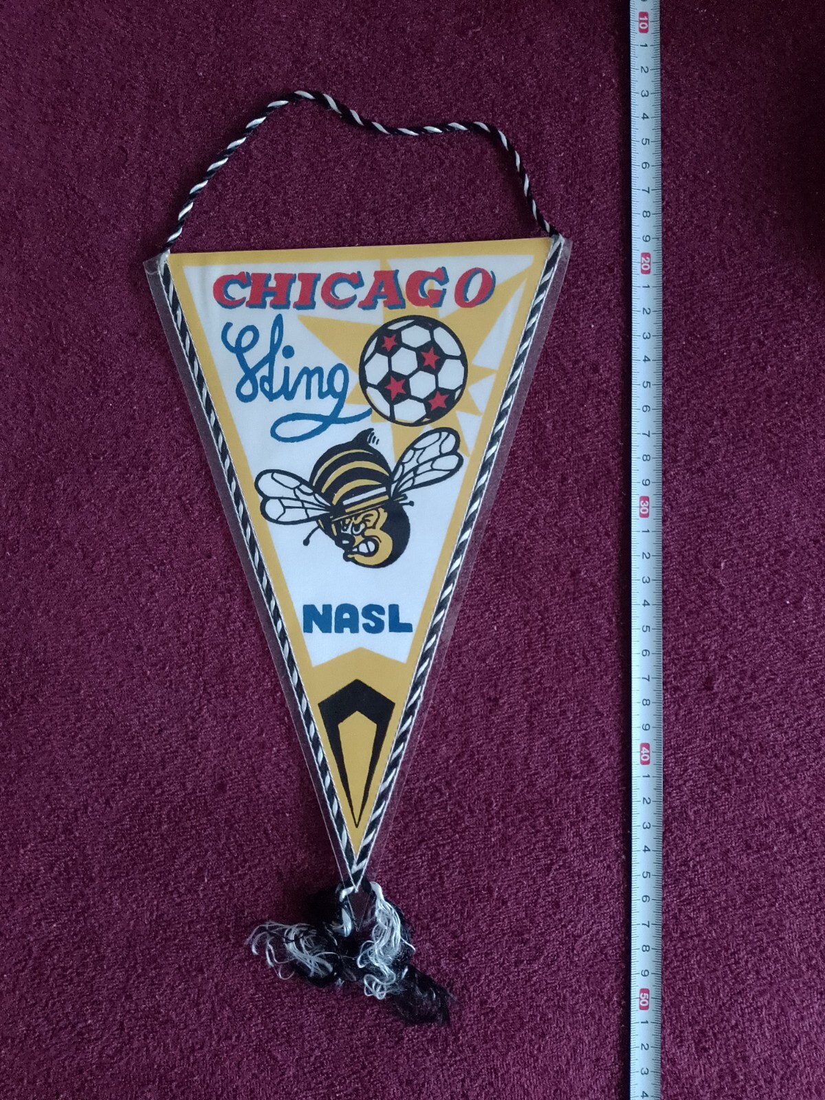 Old Football Pennant : CHICAGO STING * N A S L