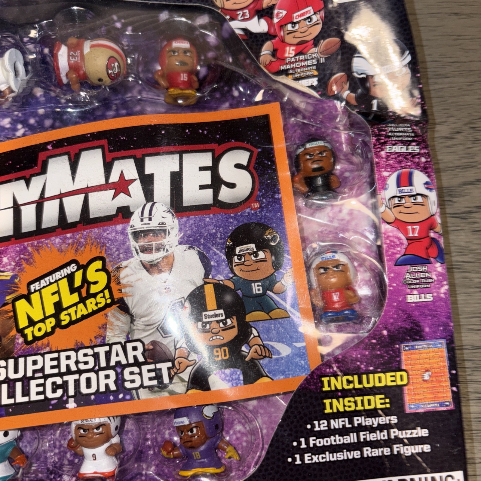 NFL Teenymates Player Figure 2023-24 Collector Set Brand New Sealed Damaged Box