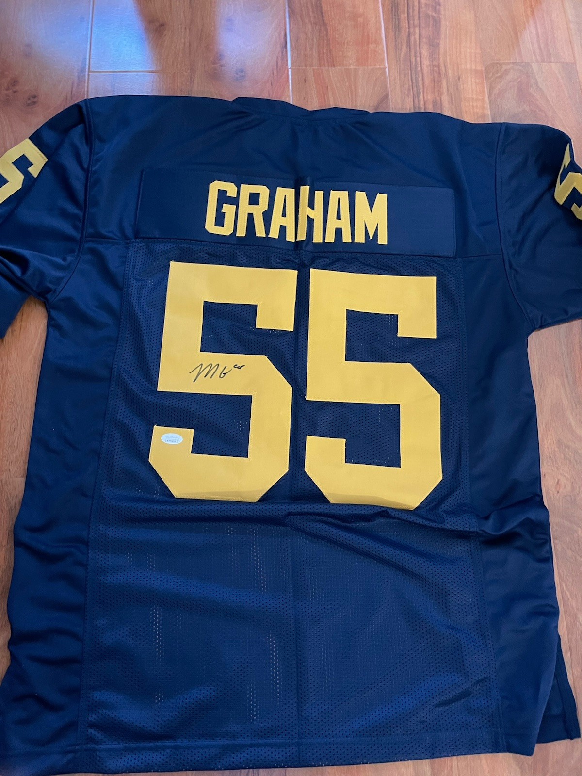 Mason Graham Signed Jersey JSA COA Michigan Wolverines