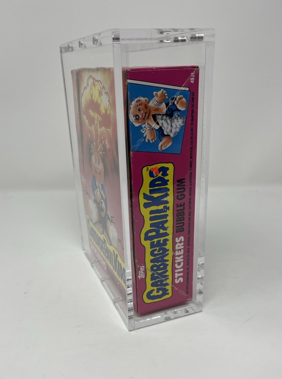 Acrylic Display Case Magnetic Lid FITS Garbage Pail Kids OS1 Series 1 Wax Box