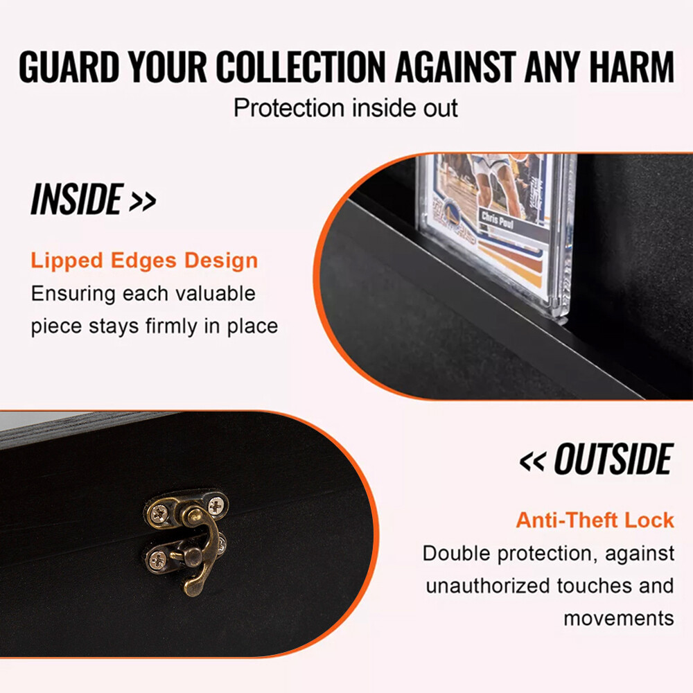 35 Garded Sports Card Display Case Baseball Football Basketball 98%UV Protection