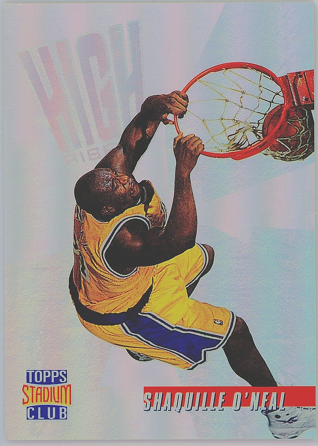 1996-97 Topps Stadium Club High Risers Shaquille O’Neal #HR11 – Blank Back