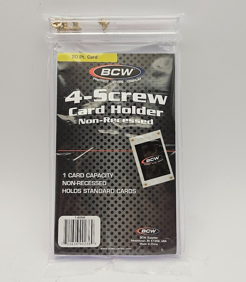 BCW 4-Screw Screwdown Trading Card Holder Non-Recessed For Regular Size Cards