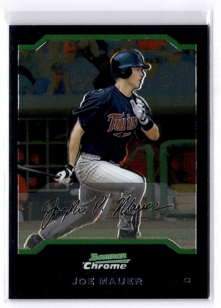 2004 Bowman Chrome #152 Joe Mauer Rookie Year RYC Twins