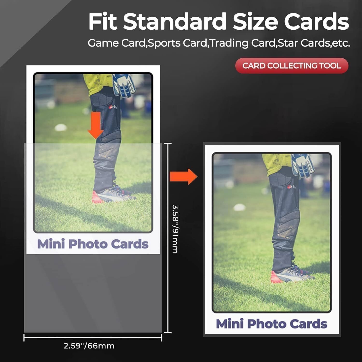 200ct 3×4 Toploaders & 200x Sleeves For Standard 35pt Trading Cards (2* 100pack)