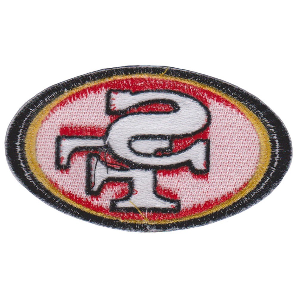 10 pcs San Francisco 49ers Football Logo 3.2 in x 1.8 inSew Iron on Patches