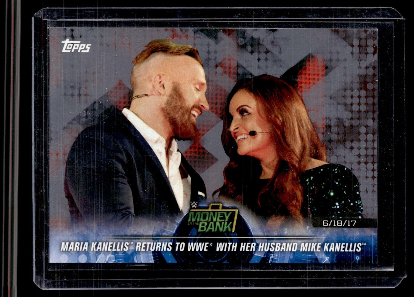 2018 TOPPS WWE MONEY IN BACK SILVER /25 MARIA MIKE KANELLIS