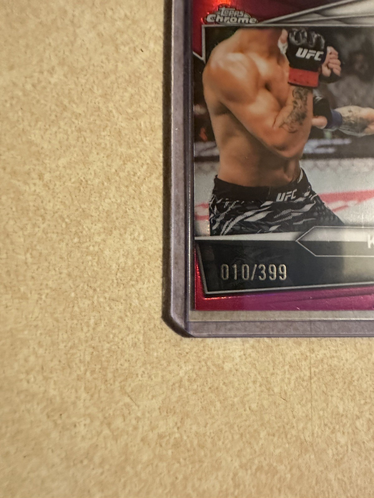 2026 Topps Chrome UFC Kody Steele RC #143 Magenta Refractor #’d 010/399