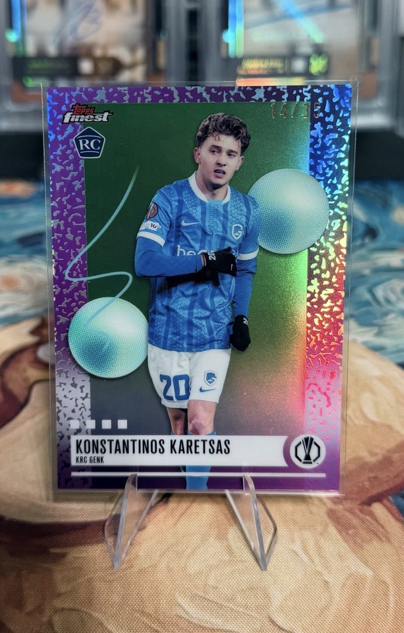 Topps UEFA Europa League 2026 Konstantinos Karetsas KRC Genk #360 RC /35