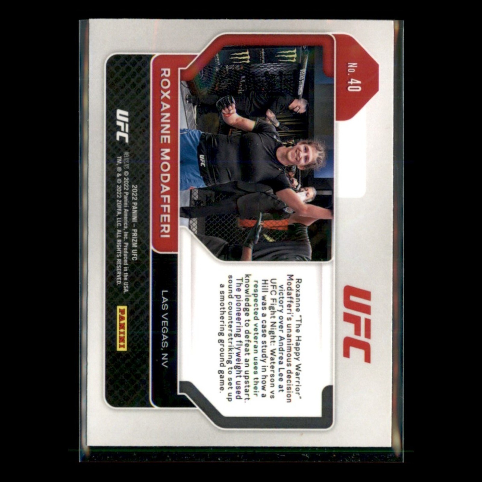 Roxanne Modafferi #40.0 2022 Panini Prizm UFC MMA Card
