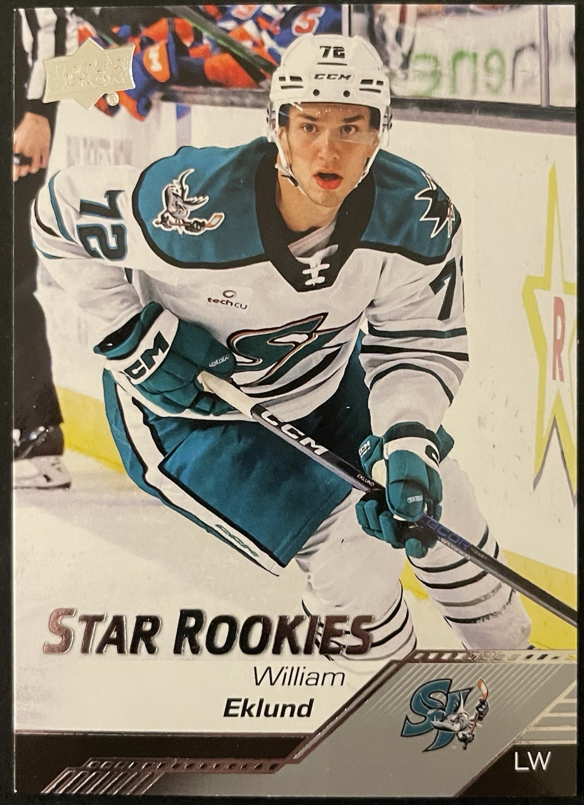 William Eklund – 2022-23 Upper Deck AHL Star Rookies #129 (RC) – San Jose Sharks