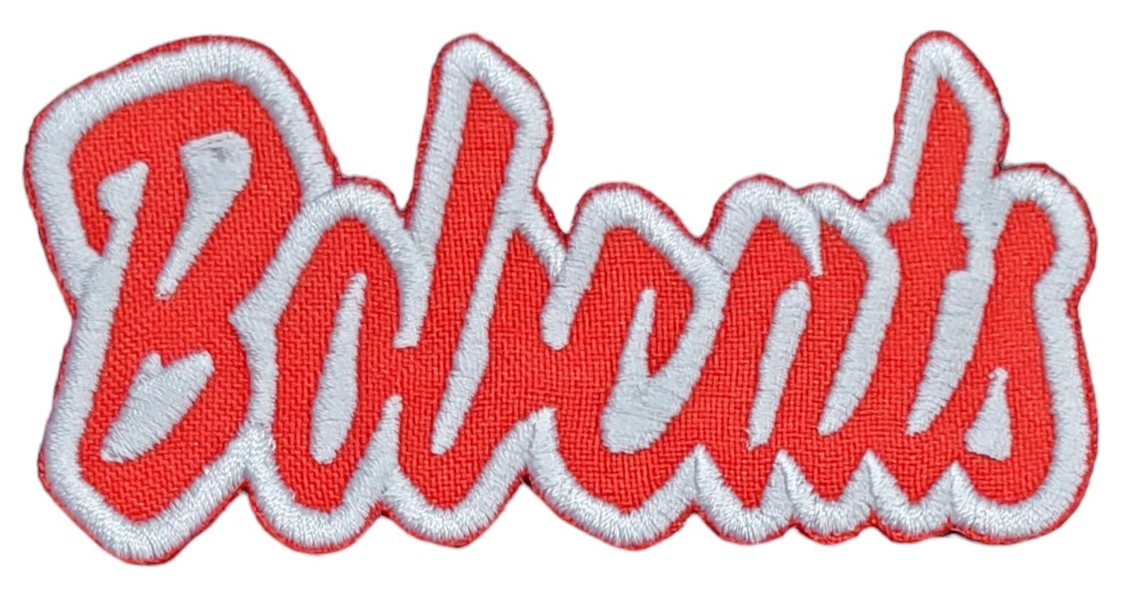 Bobcats Text Embroidered Applique Iron On Patch Various Sizes Customize