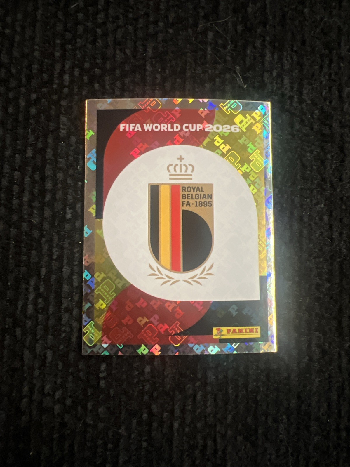 Panini FIFA World Cup 2026 Sticker BEL 1 Belgium Royal Belgian FA – 1895 Crest