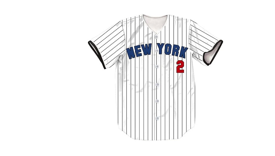 TIFIYA New York SOTO 2 Stripes Baseball Jersey NY Softball Short Sleeve, XL