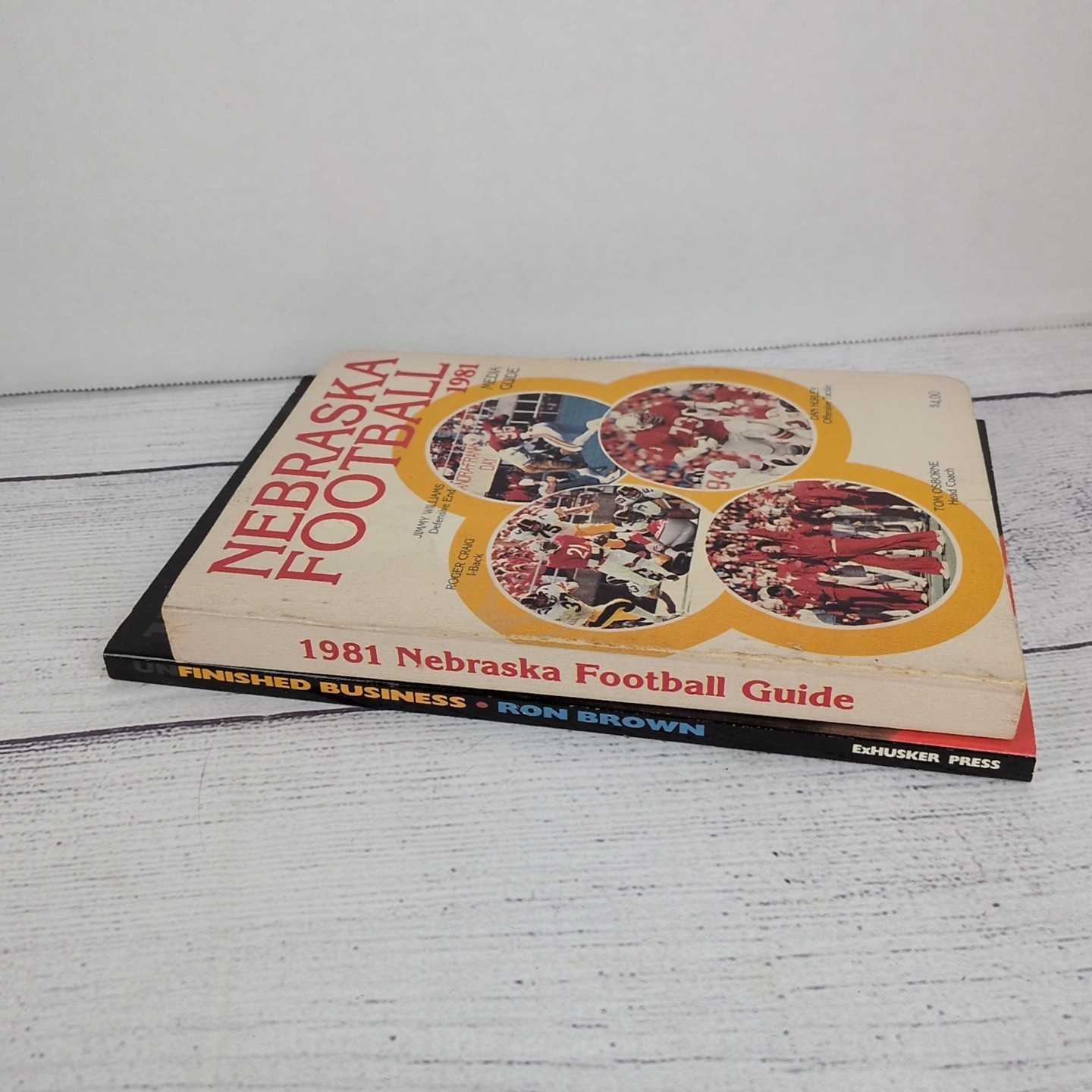 Cornhuskers Books 1981 NEBRASKA FOOTBALL MEDIA GUIDE Unfinished Business Signed