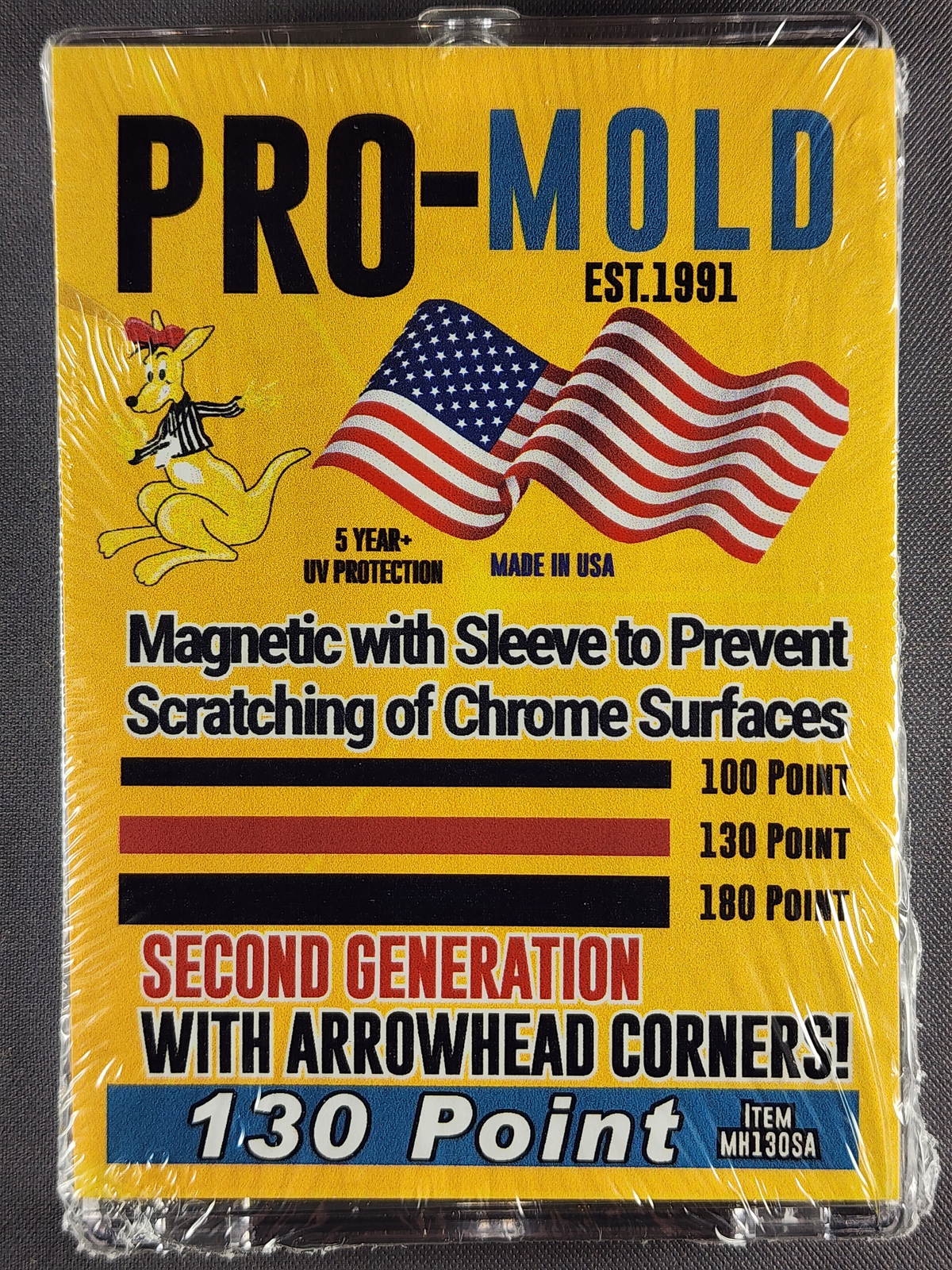 1x Pro Mold MH130SA 2nd Gen w/ Sleeve 130pt Magnetic Card Holder One Touch