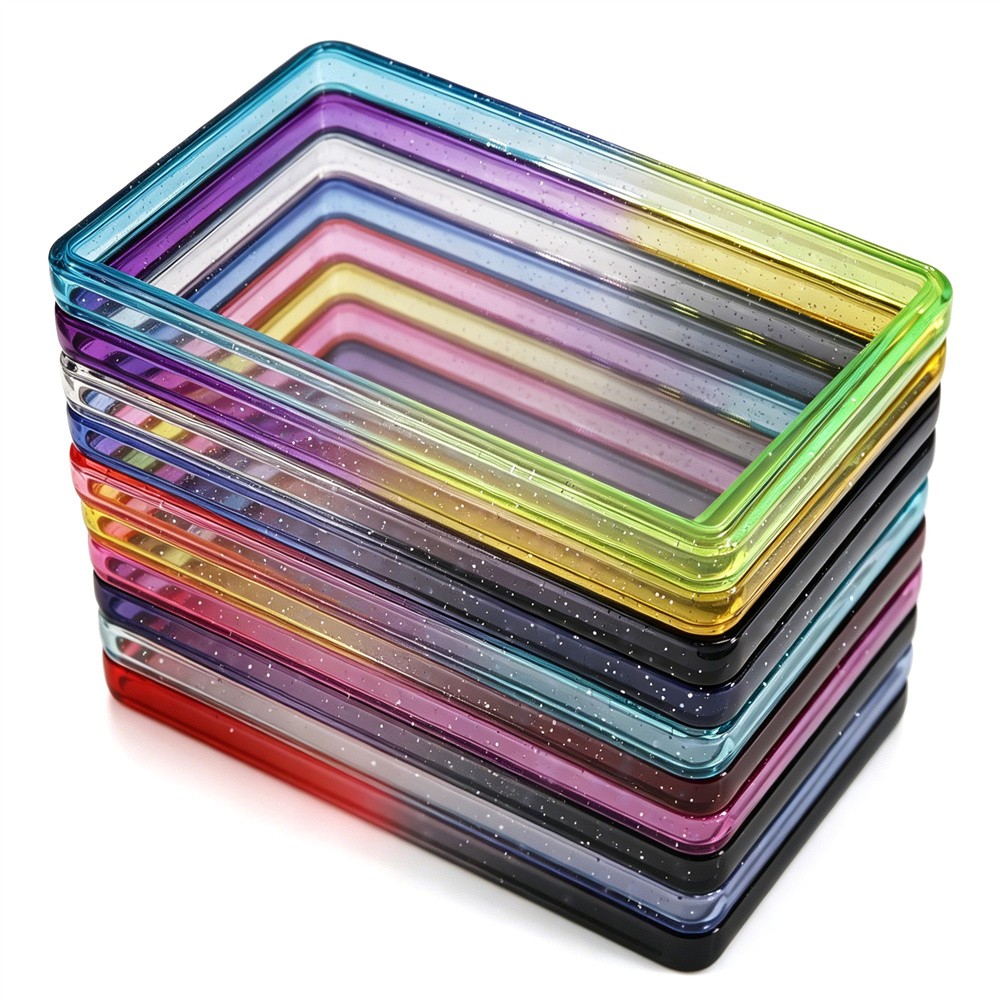 For TAG Gradient Bumper Guard With PC Panel Graded Card Slab Protector-10 Colors