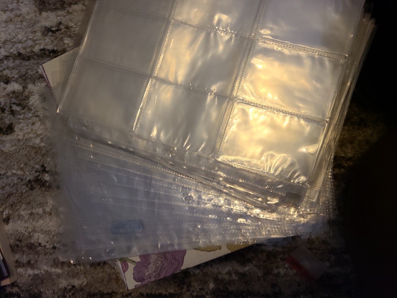 55 Sports Card Holding Sheets With 9 Pockets Per Page