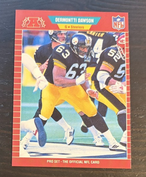 1989 Pro Set DERMONTTI DAWSON Rookie Card RC #344 Steelers