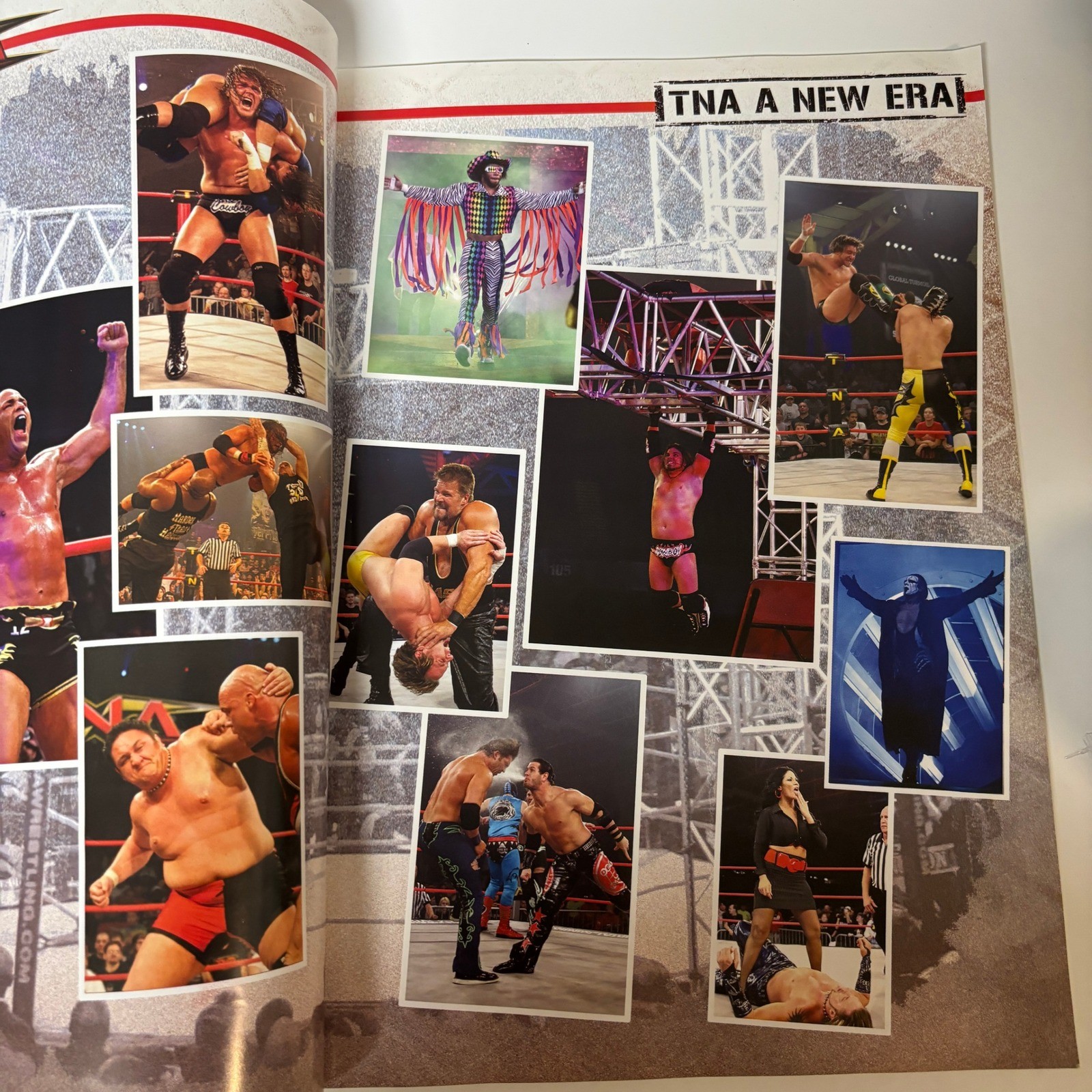 TNA Total Nonstop Action Wrestling Program Autographed Sting Booker T SEE DESC