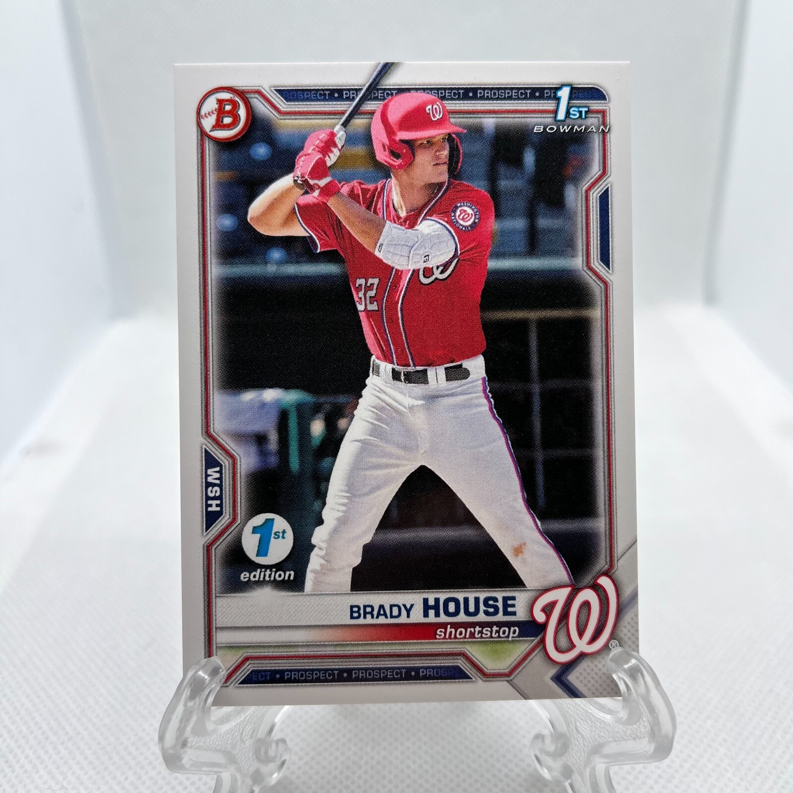 Brady House 2021 Bowman Draft 1st Edition 1st Bowman #BD-186 Nationals QTY