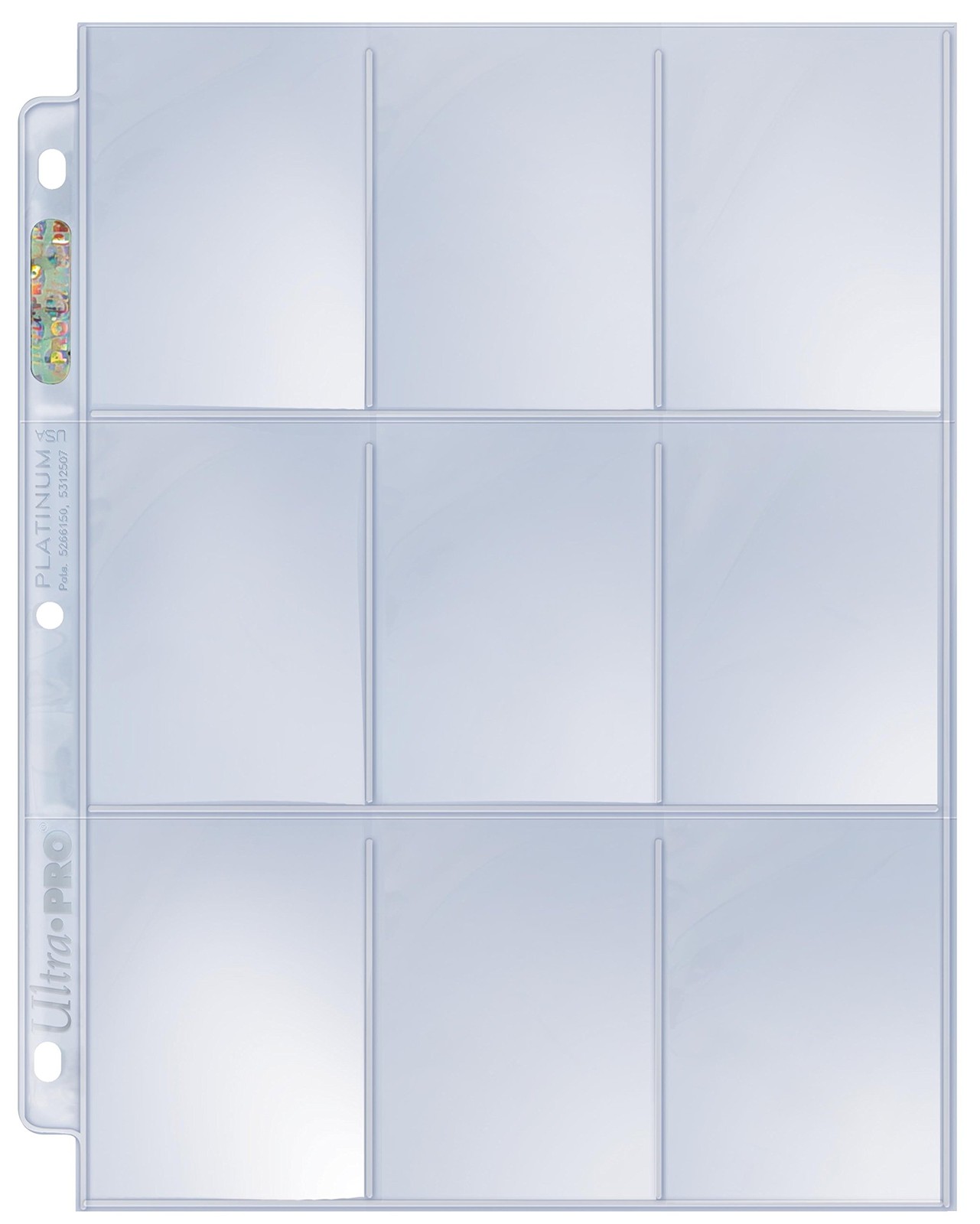 Ultra Pro 9 Pocket Pages 100 count Box, Platinum Series 100ct. 9-pocket