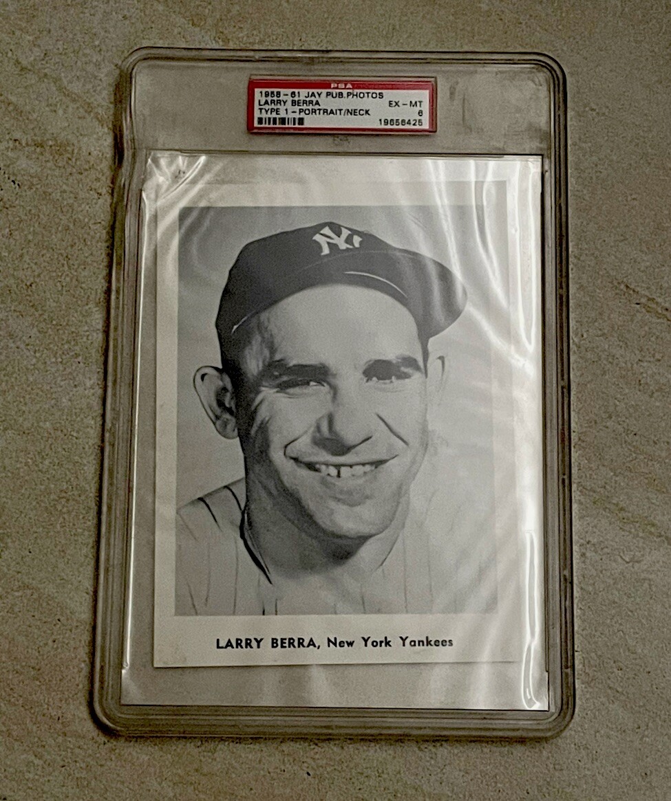 Yogi Berra Type 1 Photo Jay Publishing 1958 -61 PSA