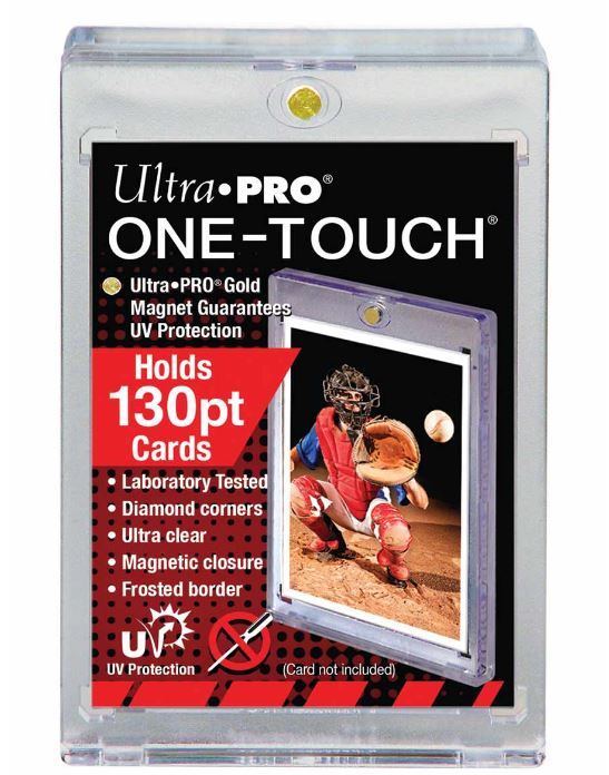 (10) Ultra Pro One Touch Magnetic Card Holders 130pt w UV Protection Thick Cards
