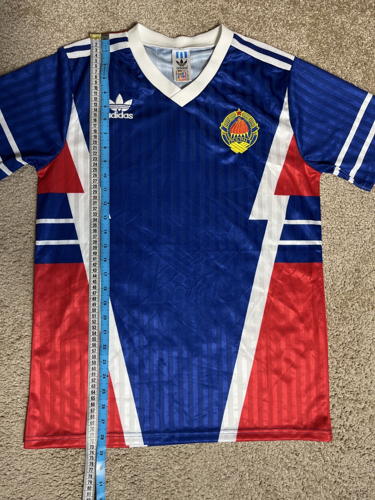 YUGOSLAVIA TEAM Jersey Size MEDIUM 1993 1994 HOME Shirt Soccer Football