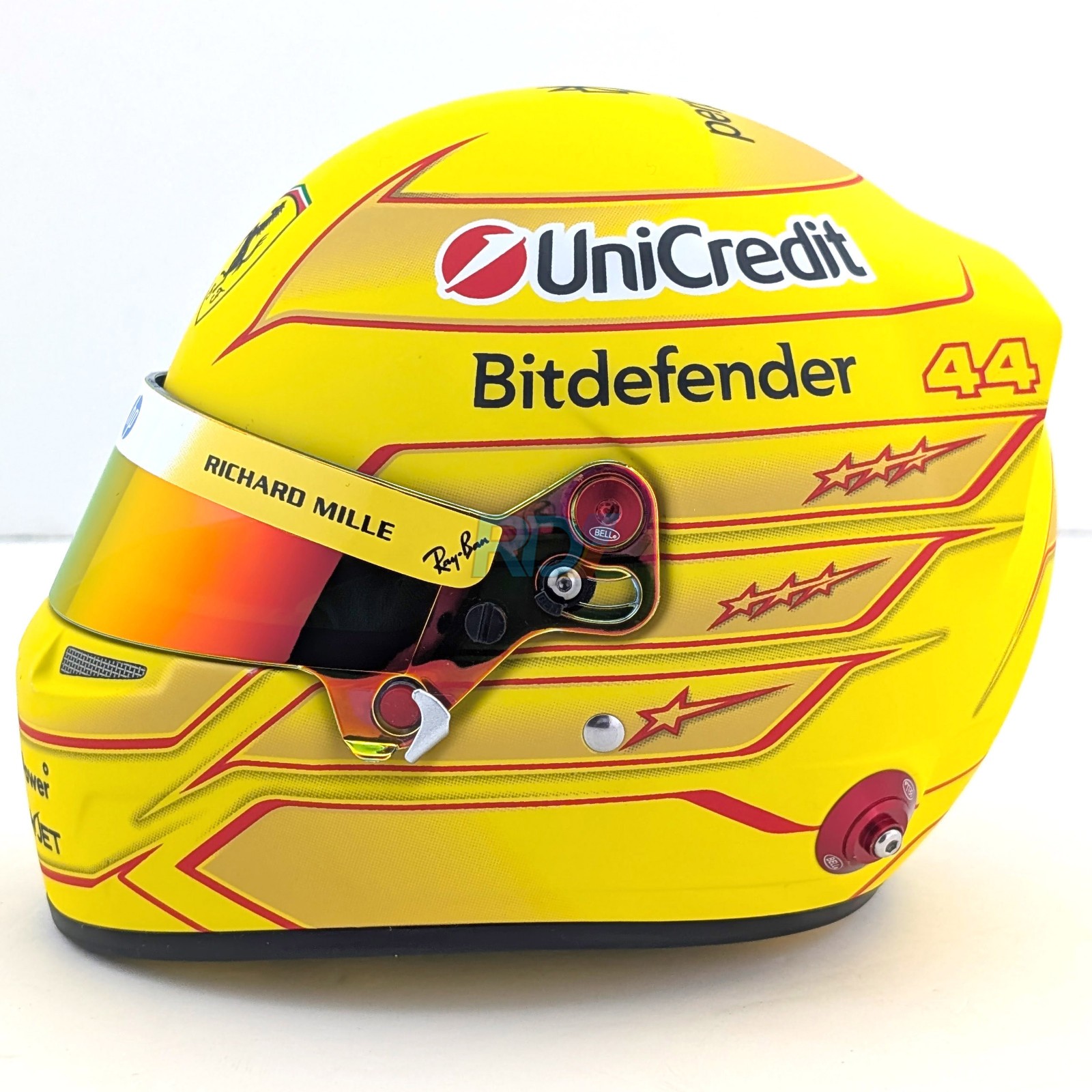 2026 Lewis Hamilton Mini Helmet – 1:2 Scale Bell Ferrari F1 Helmet – 4100536