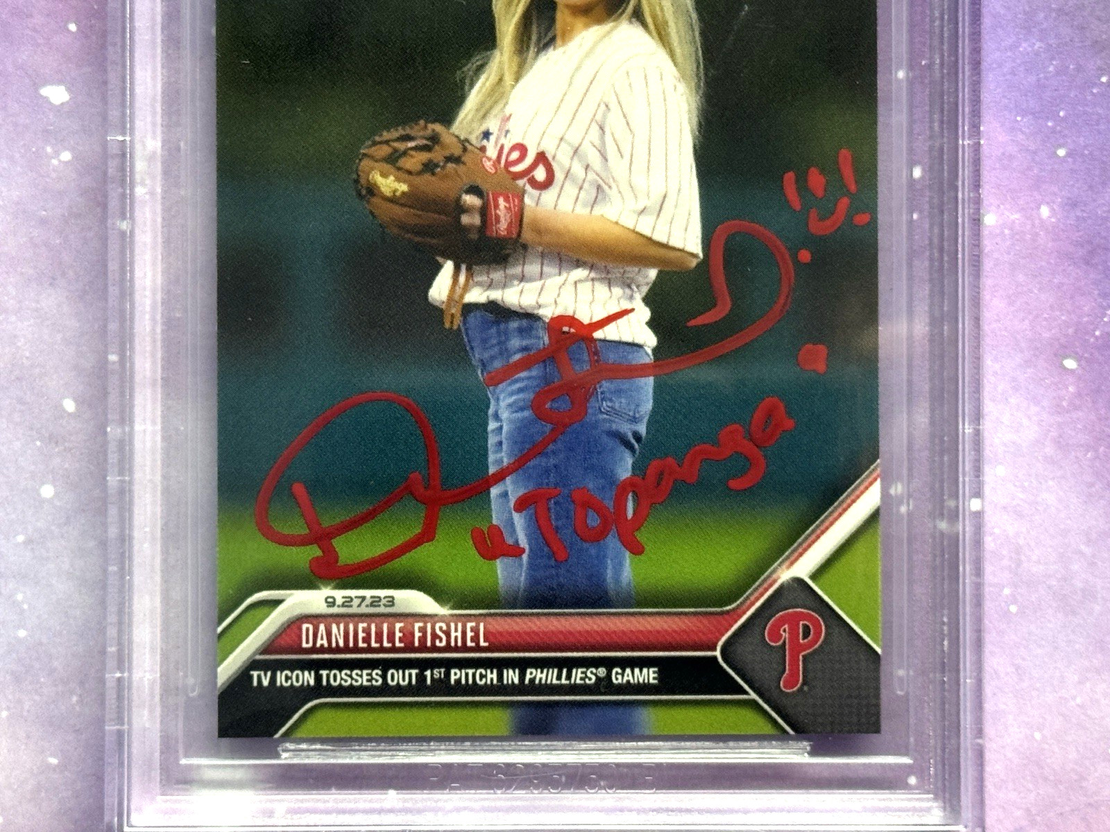 Danielle Fishel Signed Auto BECKETT BAS 2023 Topps Now #931 Boy Meets World