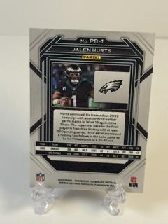 2022 Panini Chronicles #PB-1 Jalen Hurts Prizm Black