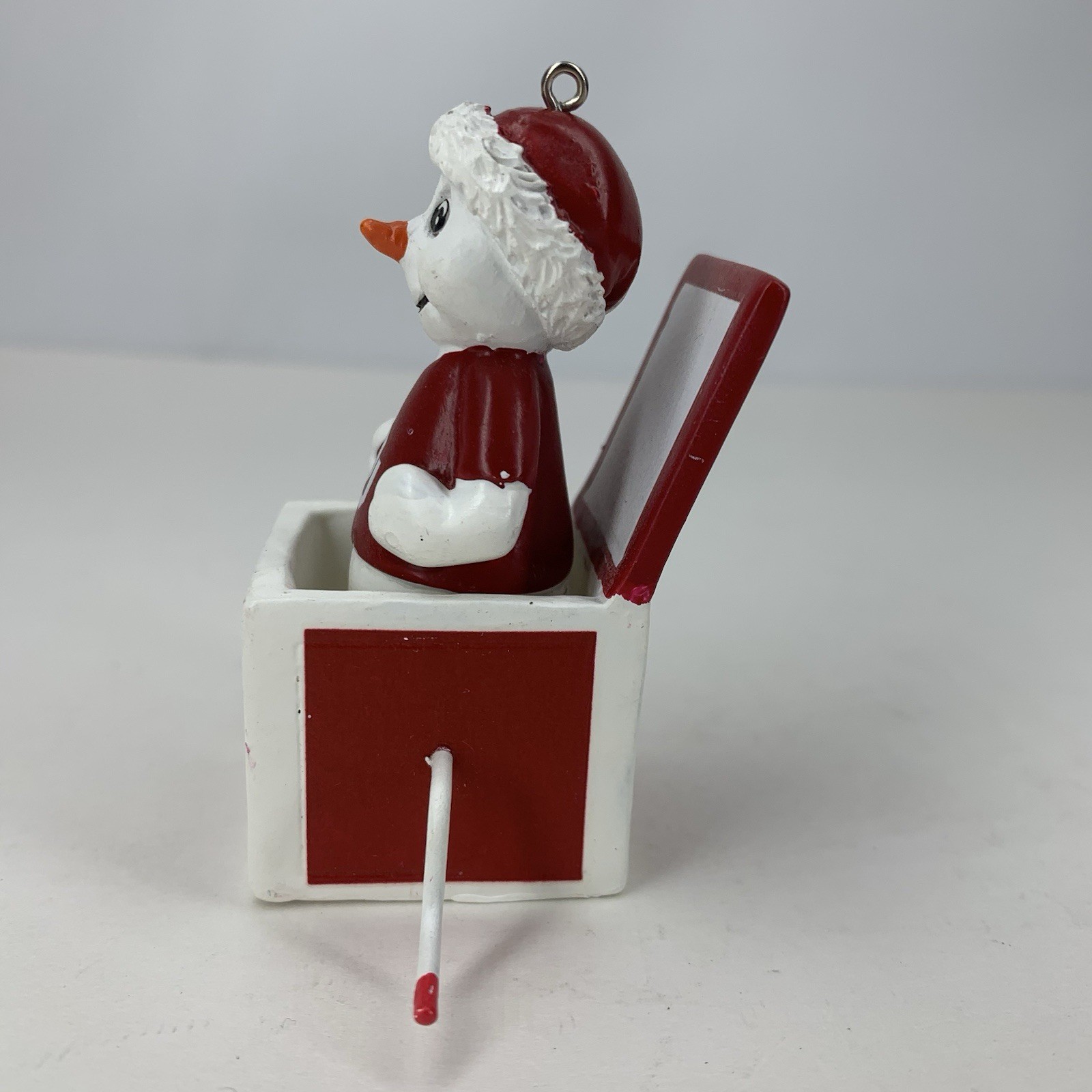 OU Oklahoma Sooners Jack In The Box Christmas Ornament 2.75″ Snowman Decor