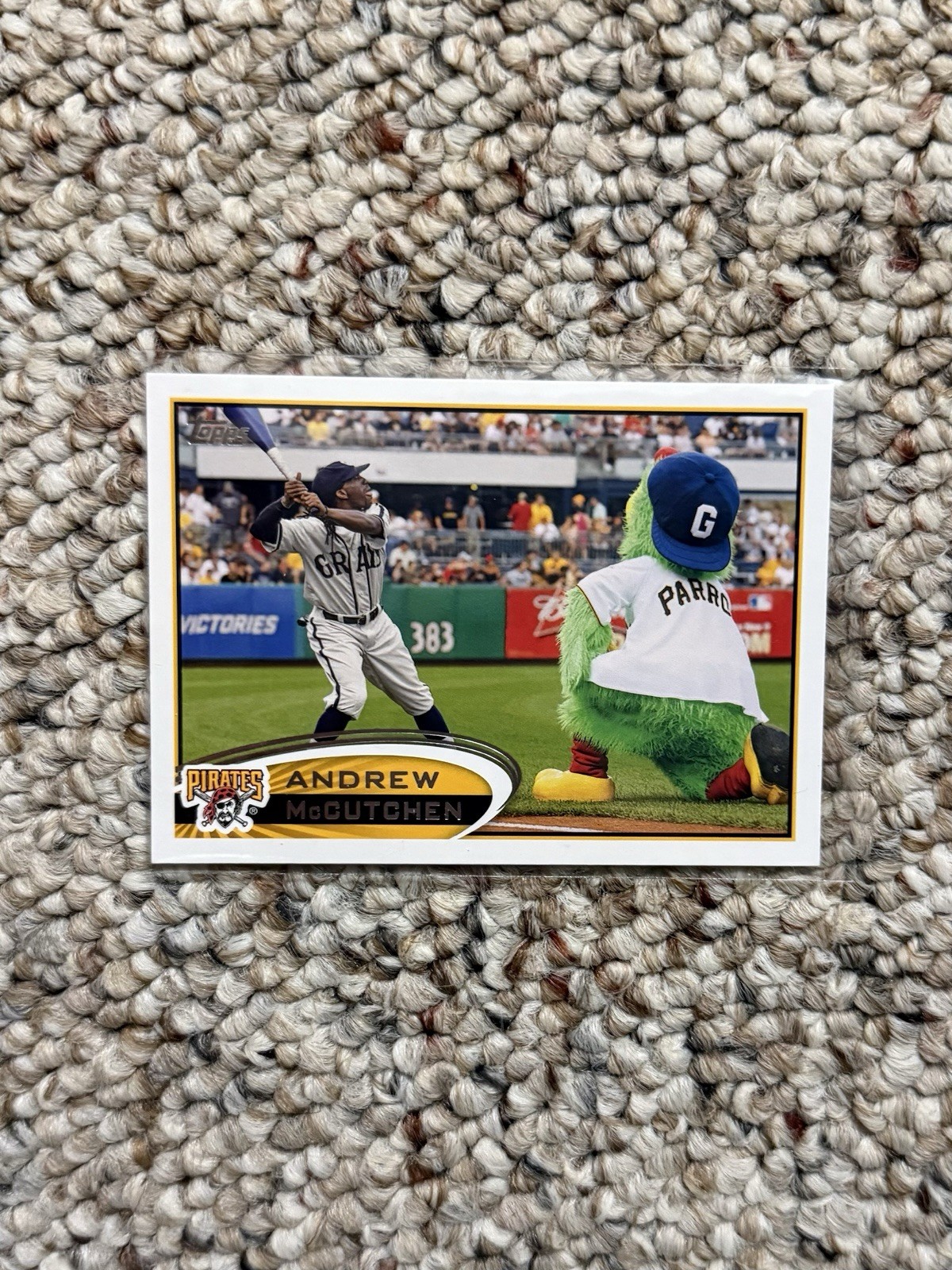 2012 Topps Andrew McCutchen #497 Image Variation SP Pirate Parrot