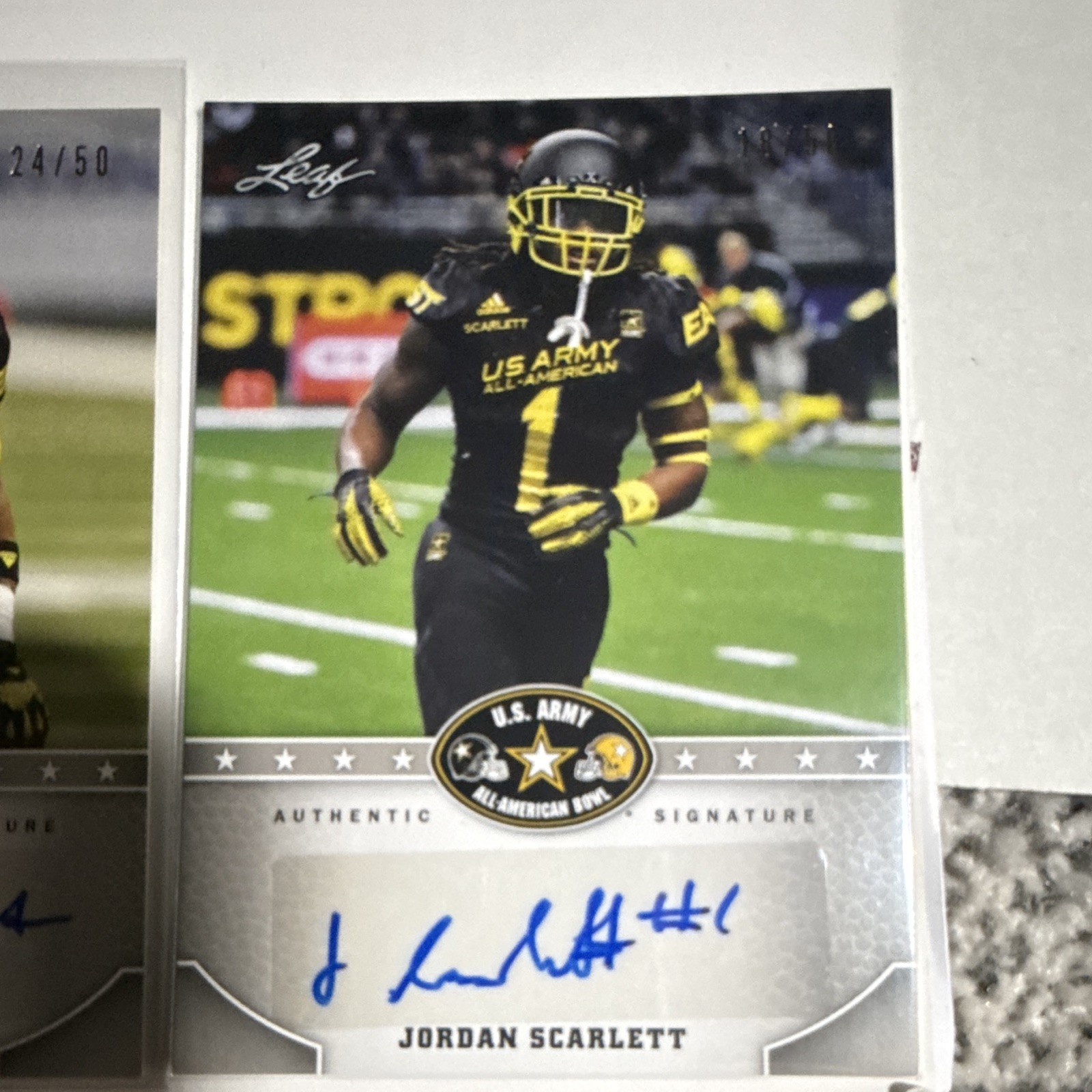 Leaf 2010 U.S. Army All-American Bowl Autograph 15-Card Lot, 3 numbered. BULK