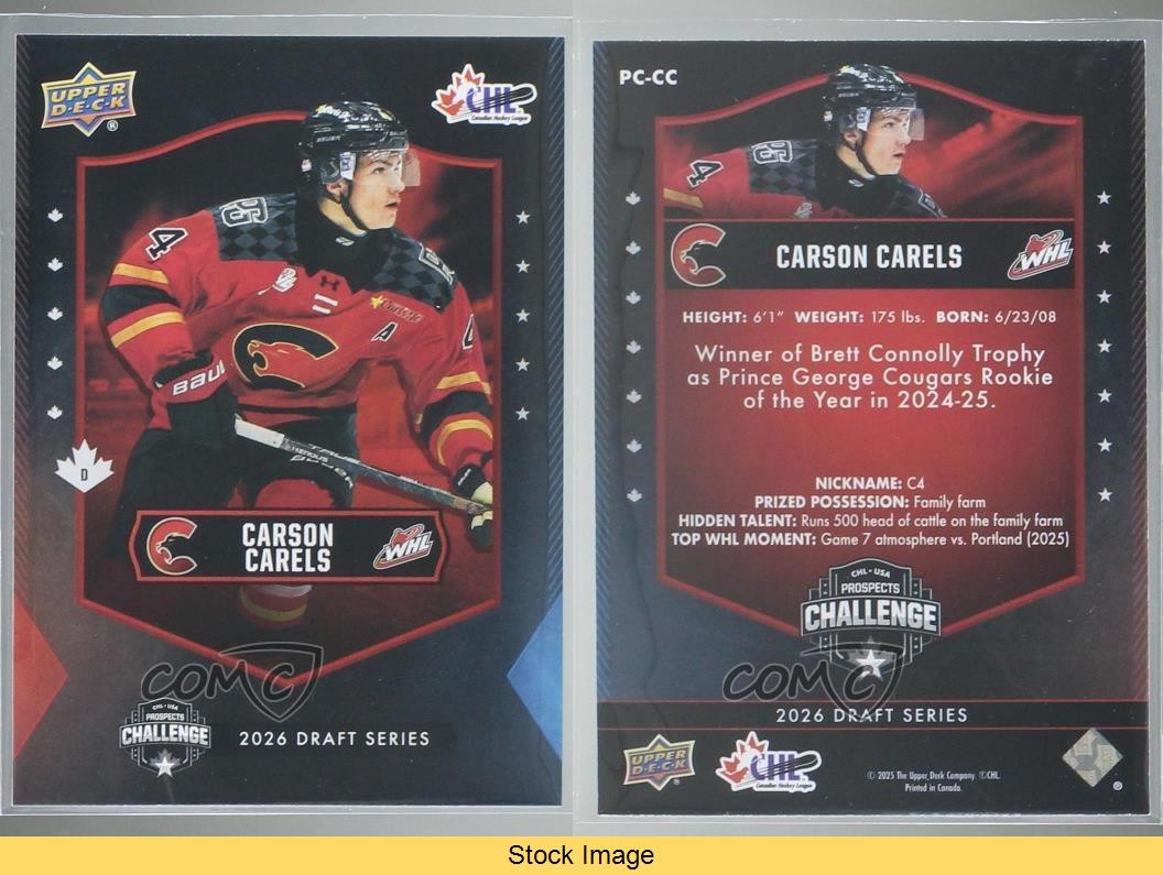 2025 Upper Deck CHL USA Prospects Challenge Red Carson Carels #PC-CC READ 2q6