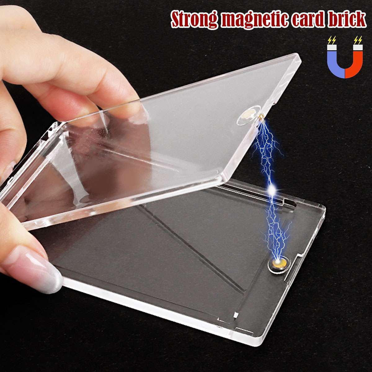 1~30PCS Magnetic Trading Sport Card Holders 75PT UV Protection Card Holder Case