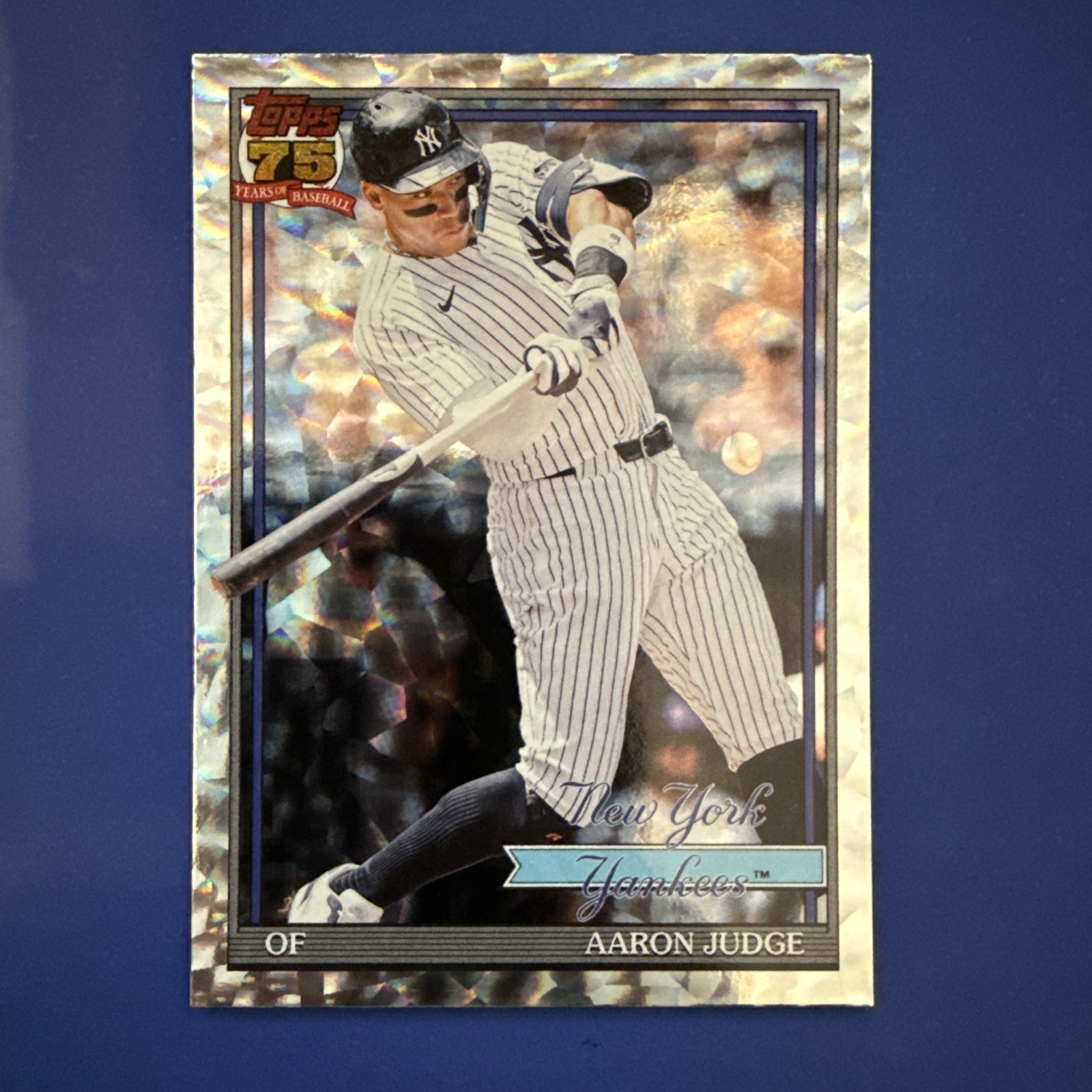 2026 Topps Series 1 – Aaron Judge #T91-34 – Crackleboard Foil