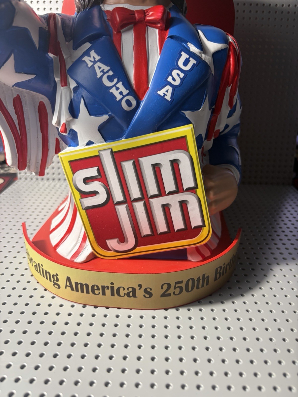 MACHO MAN RANDY SAVAGE SLIM JIM COLLECTOR DISPLAY 2026 AMERICA’S BIRTHDAY