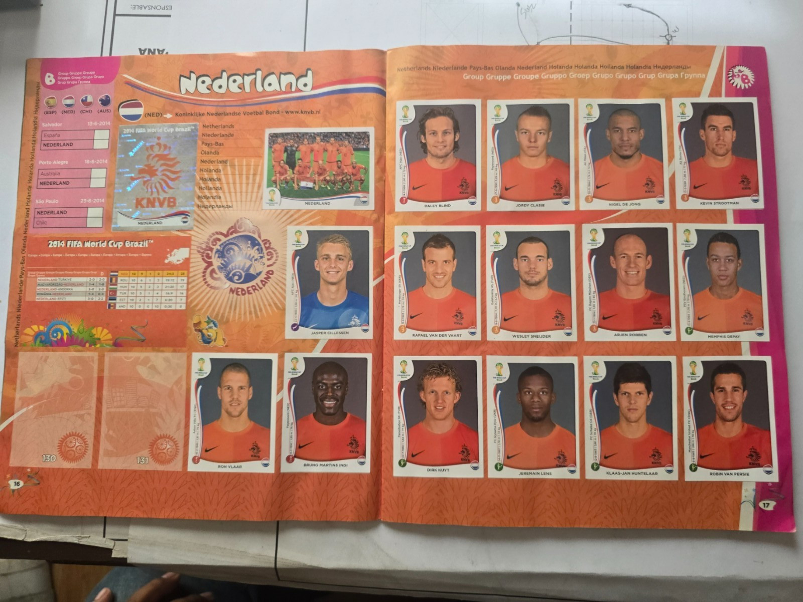 PANINI World Cup Brazil 2014 Album (only missing 15 stickers)