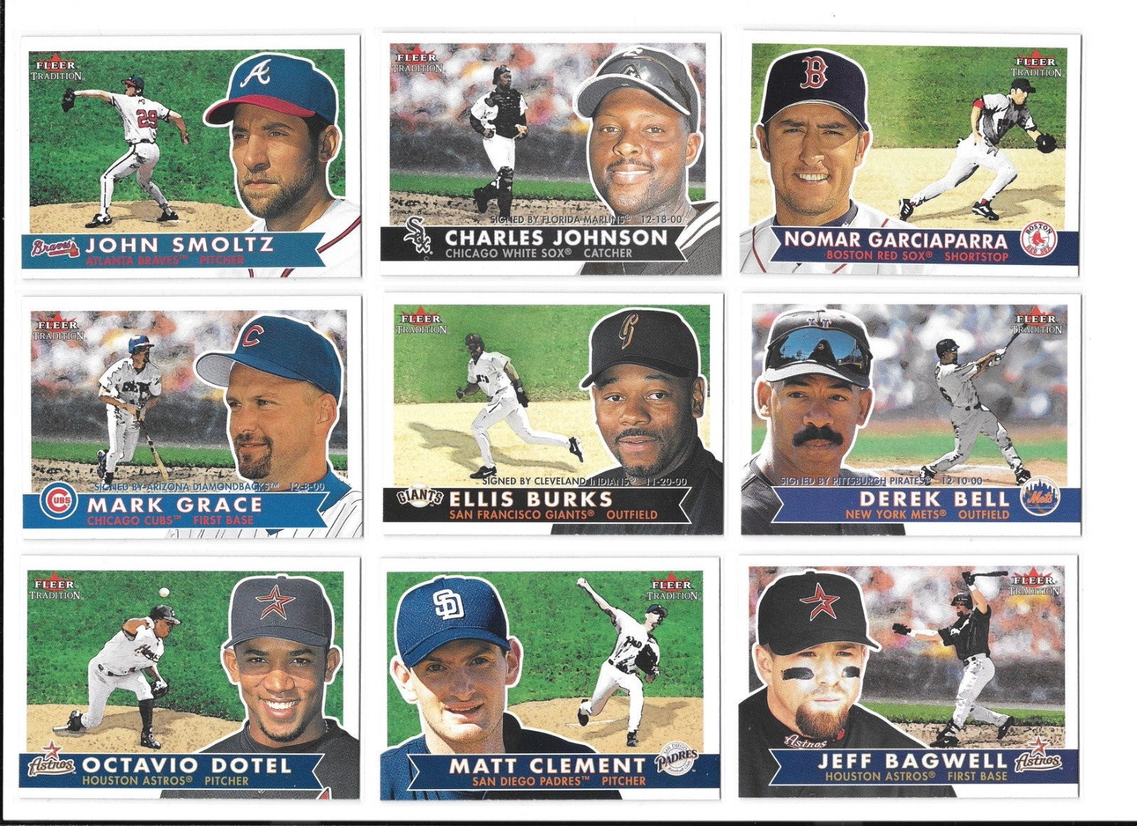 2001 Fleer Tradition Baseball Trading Cards / Choose #s 201 – 450 / mb33