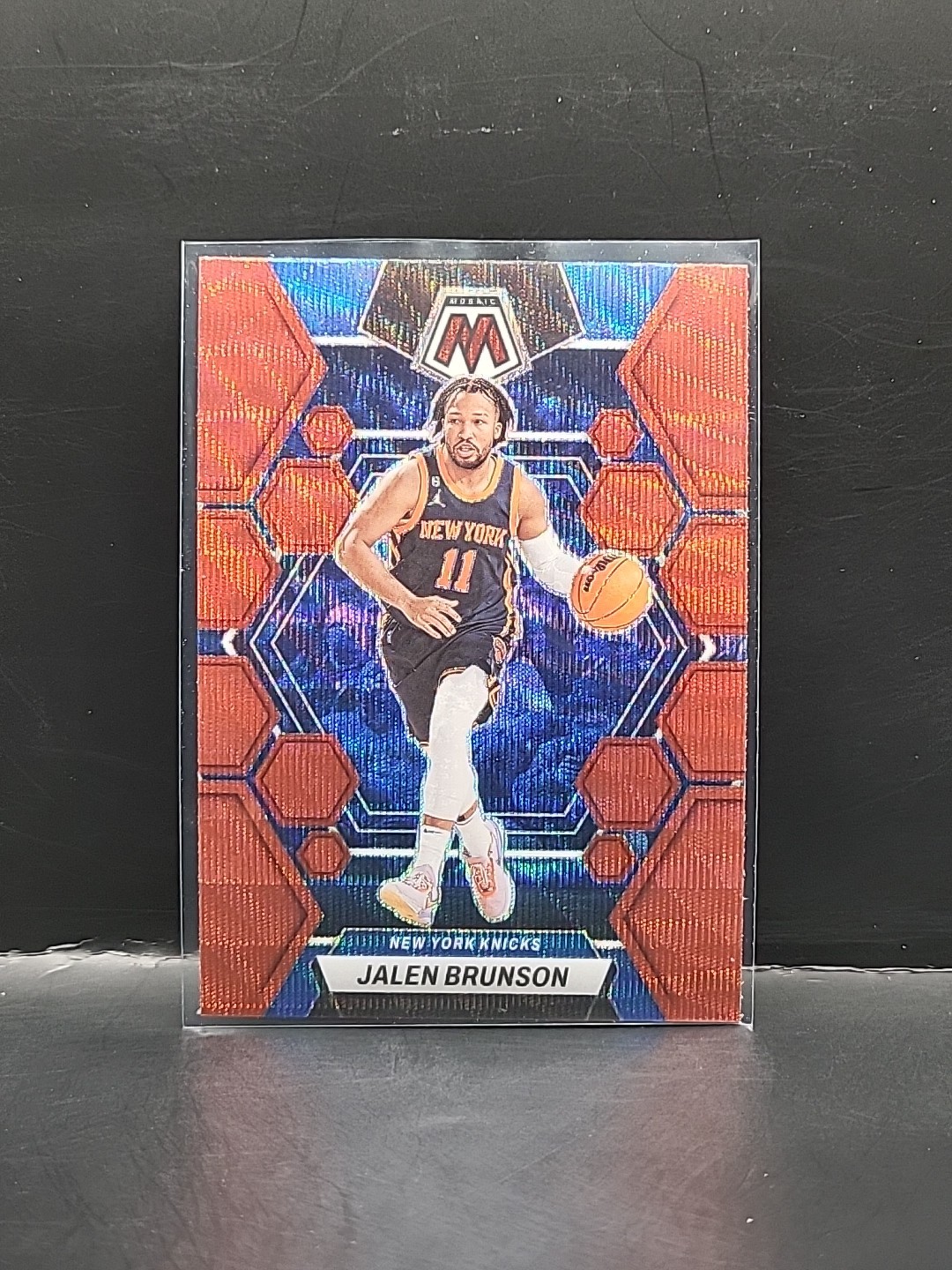 3215F 2022-23 Panini Mosaic #95 Jalen Brunson Red Wave Tmall Asia