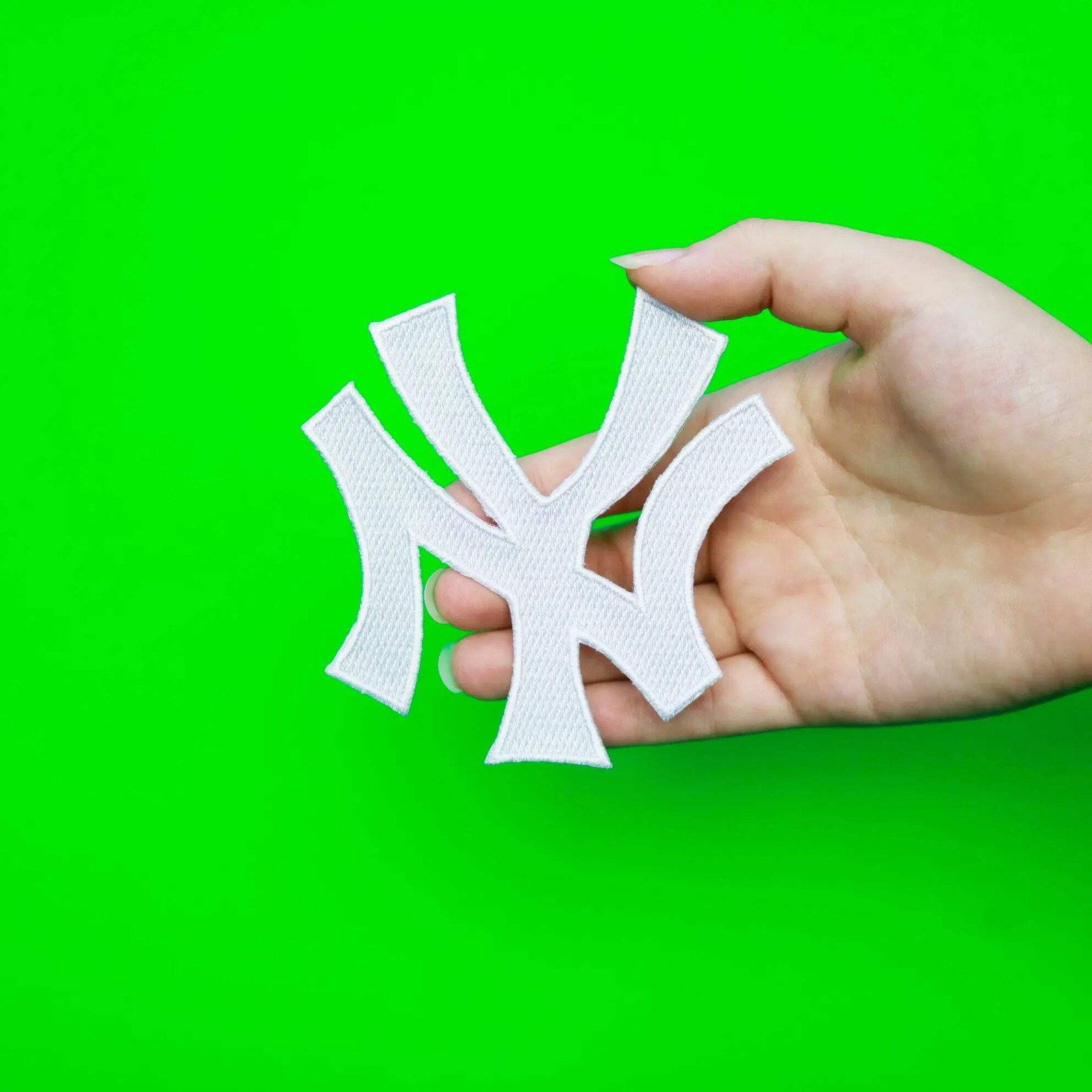 New York Yankees Patch Jersey Hat Cap Lettering Interlocking ‘NY’ White Logo MLB