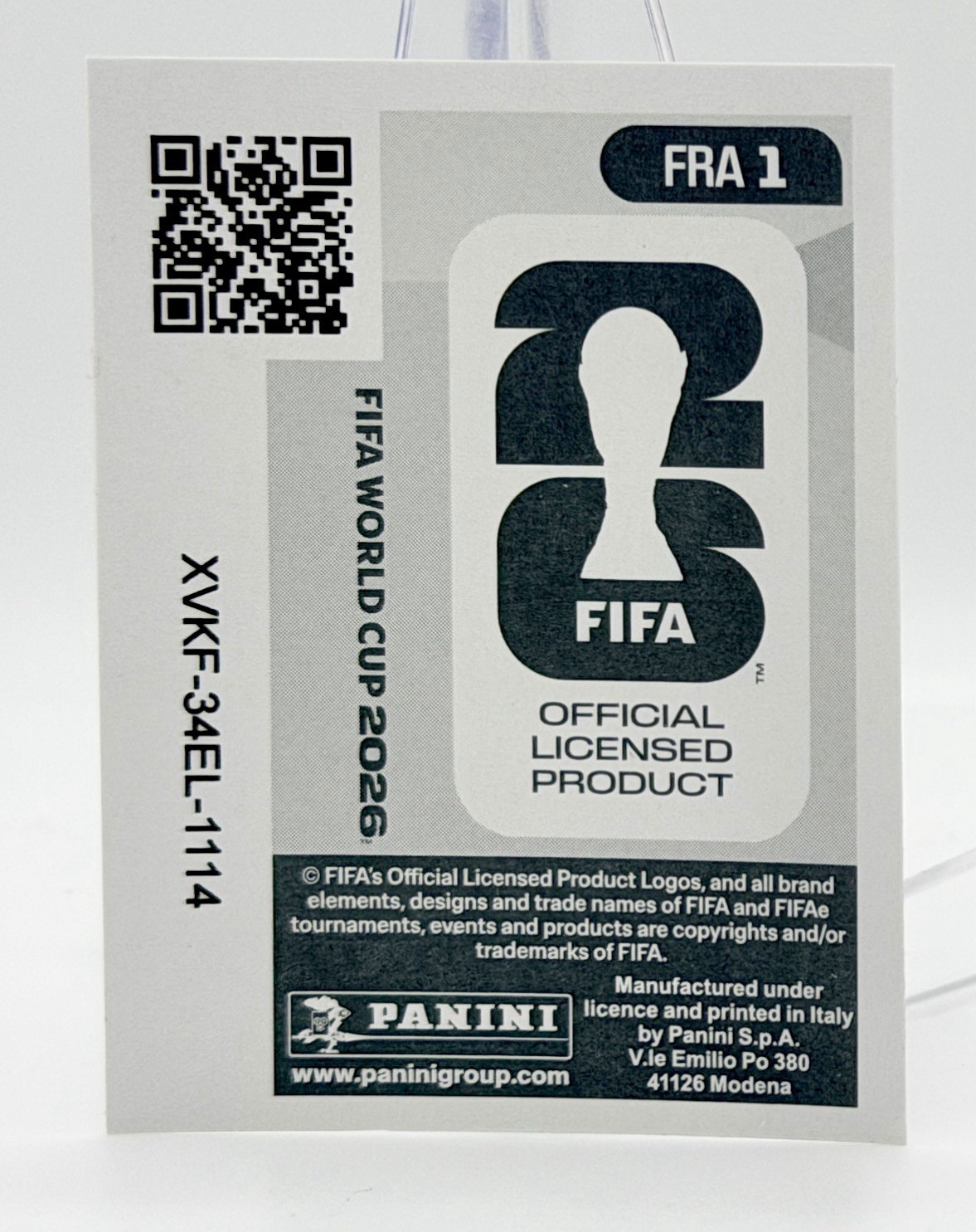 2026 Panini FIFA World Cup Sticker Foil #FRA1 Team Emblem Soccer