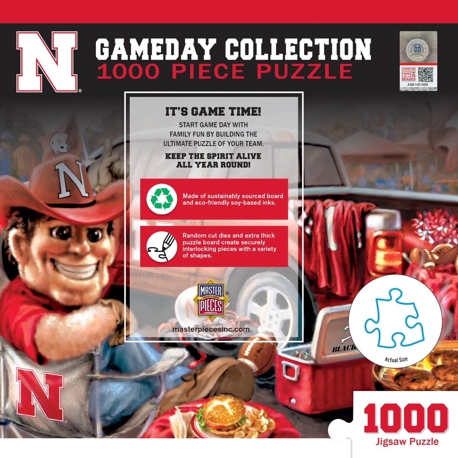 MasterPieces – Nebraska Cornhuskers – NCAA Gameday 1000 Piece Jigsaw Puzzle
