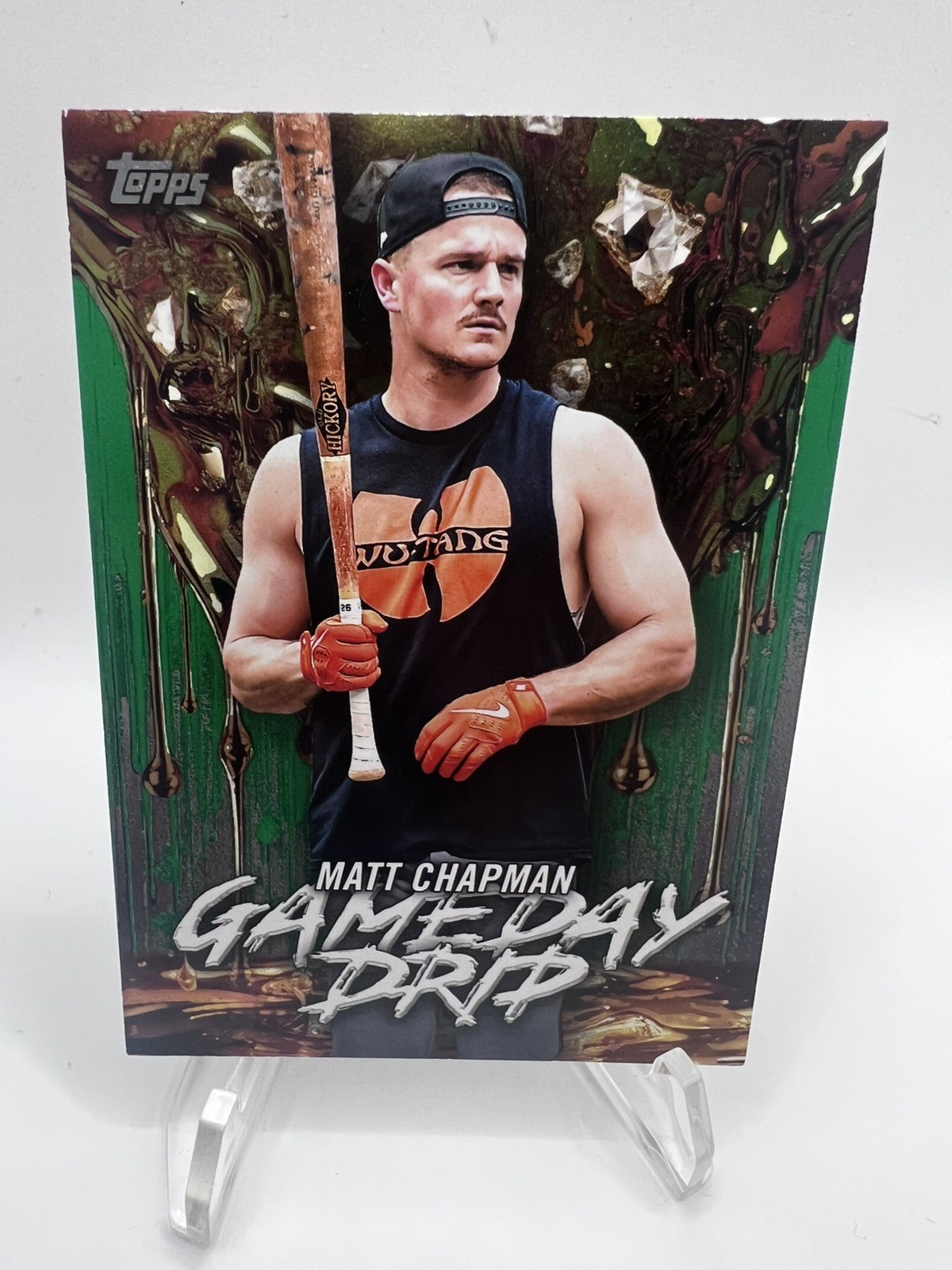 2026 Topps #GD-17 Matt Chapman Gameday Drip Green #/99