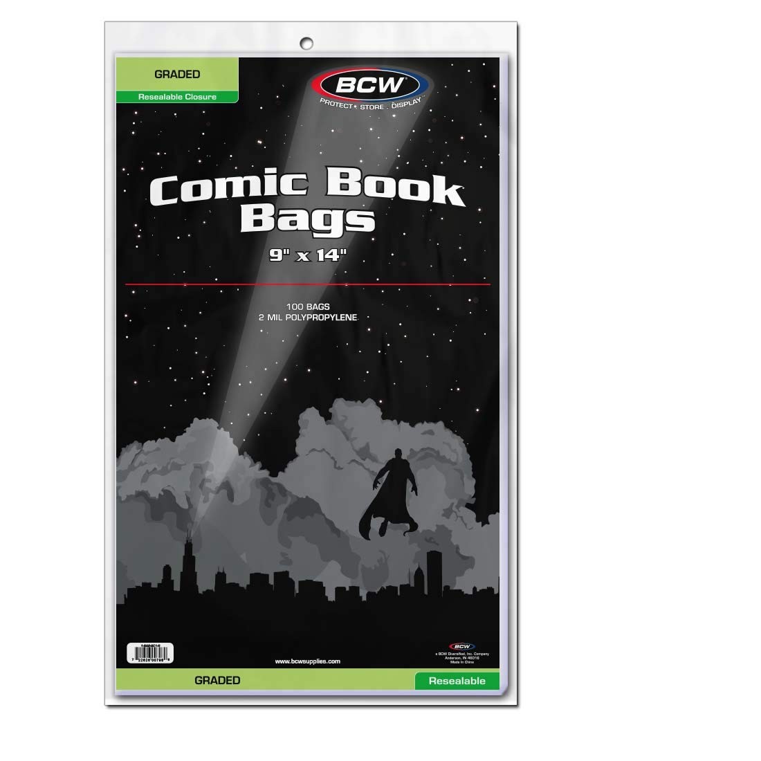 Resealable Graded Comic Book Bags – Pack of 100 | Crystal Clear Polypropylene…