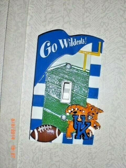 University College Football NCAA Kentucky Wildcats Light Switch Resin PlateCover