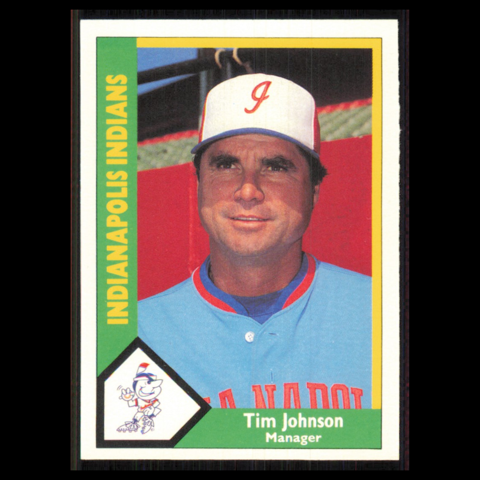 Tim Johnson #75 1990 CMC Minor League Indianapolis Indians Baseball Card MLB NM