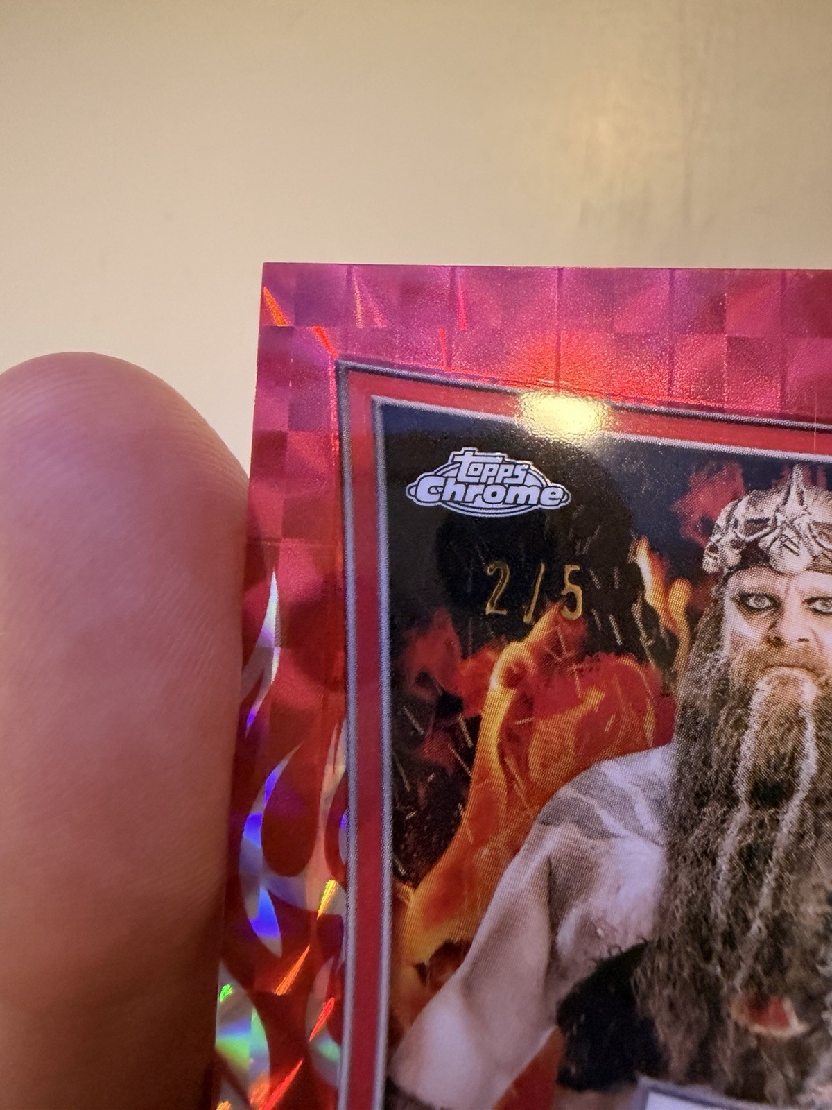 2025 Topps Chrome WWE IVAR Red Brand Geometric Autograph /5